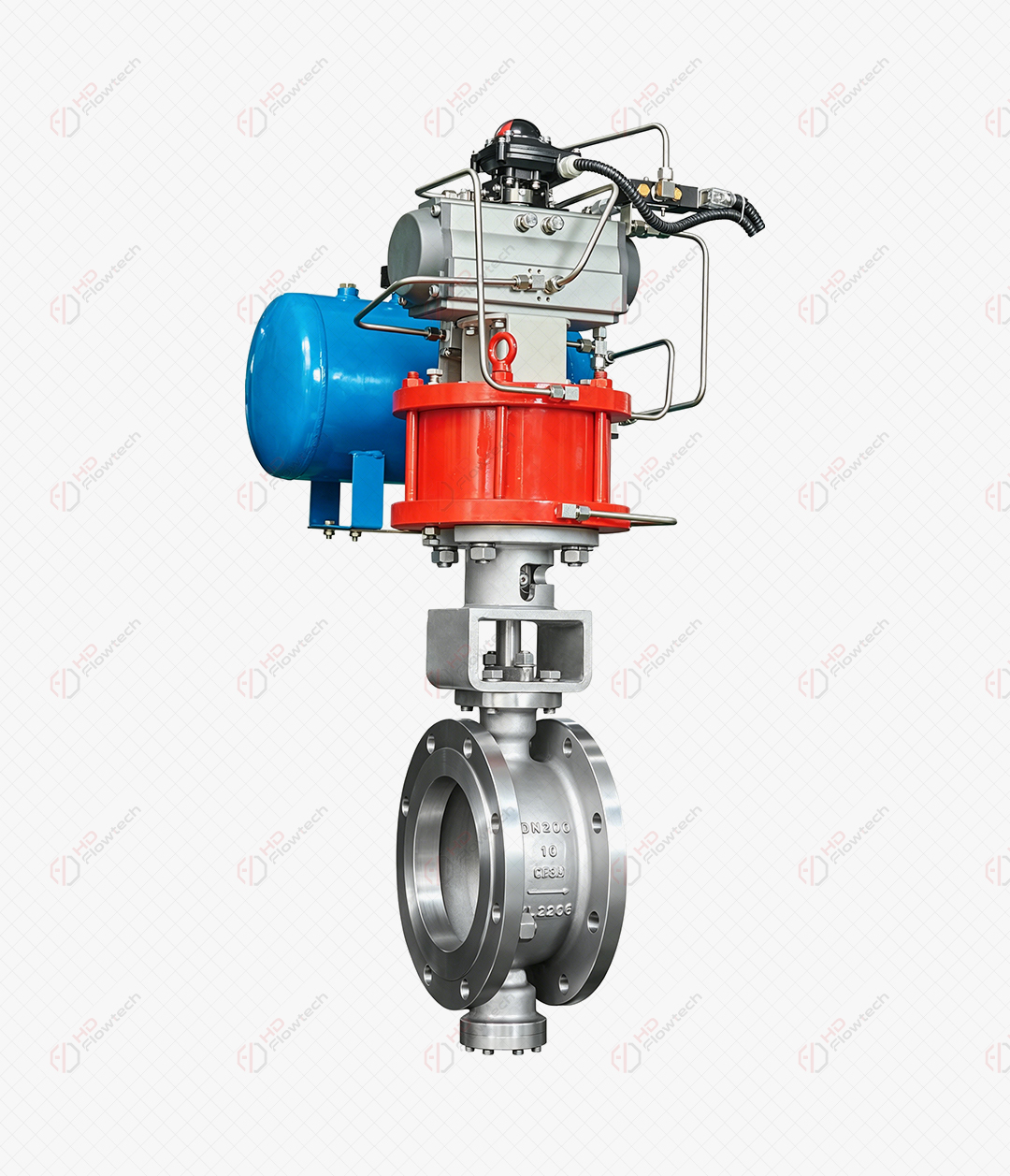 Stainless Steel Triple Offset Butterfly Valve — Pneumatic Fail-Safe Actuated